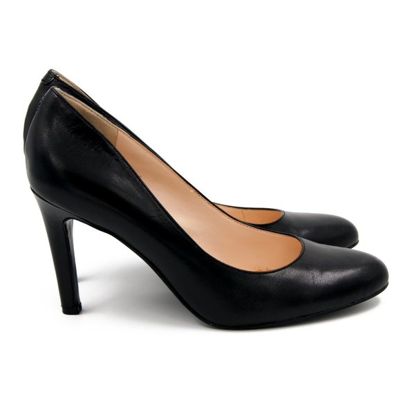Nine West Shoes - Nine West Black Leather High Heels Sz 8.5M